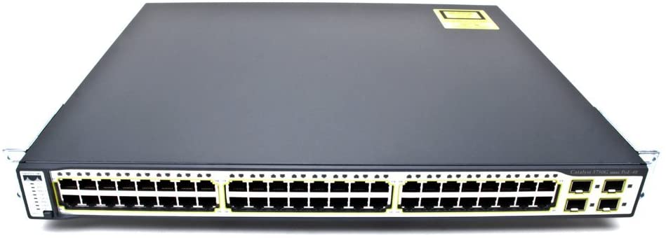 Cisco Catalyst WS-C3750-48PS-S 3750 Series 48-Port PoE Ethernet Switch ...
