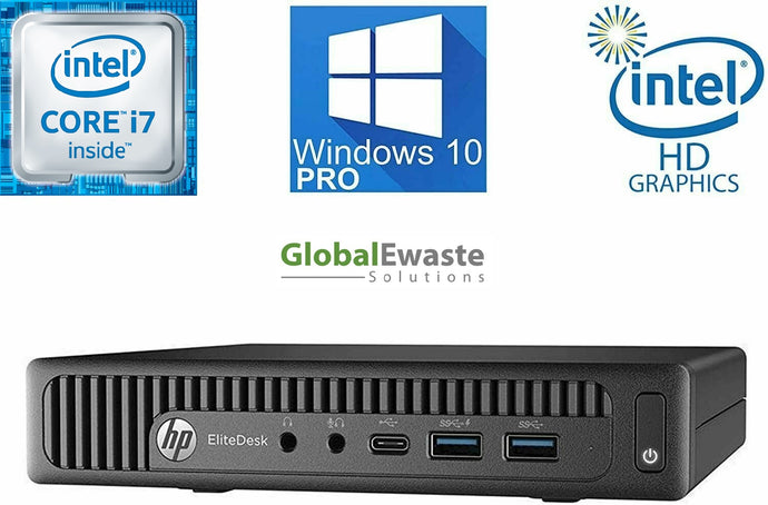 HP EliteDesk 800 G2 Mini i7-6700T @ 2.80GHz 16GB RAM 480GB SSD Win 10 Pro w/ AC