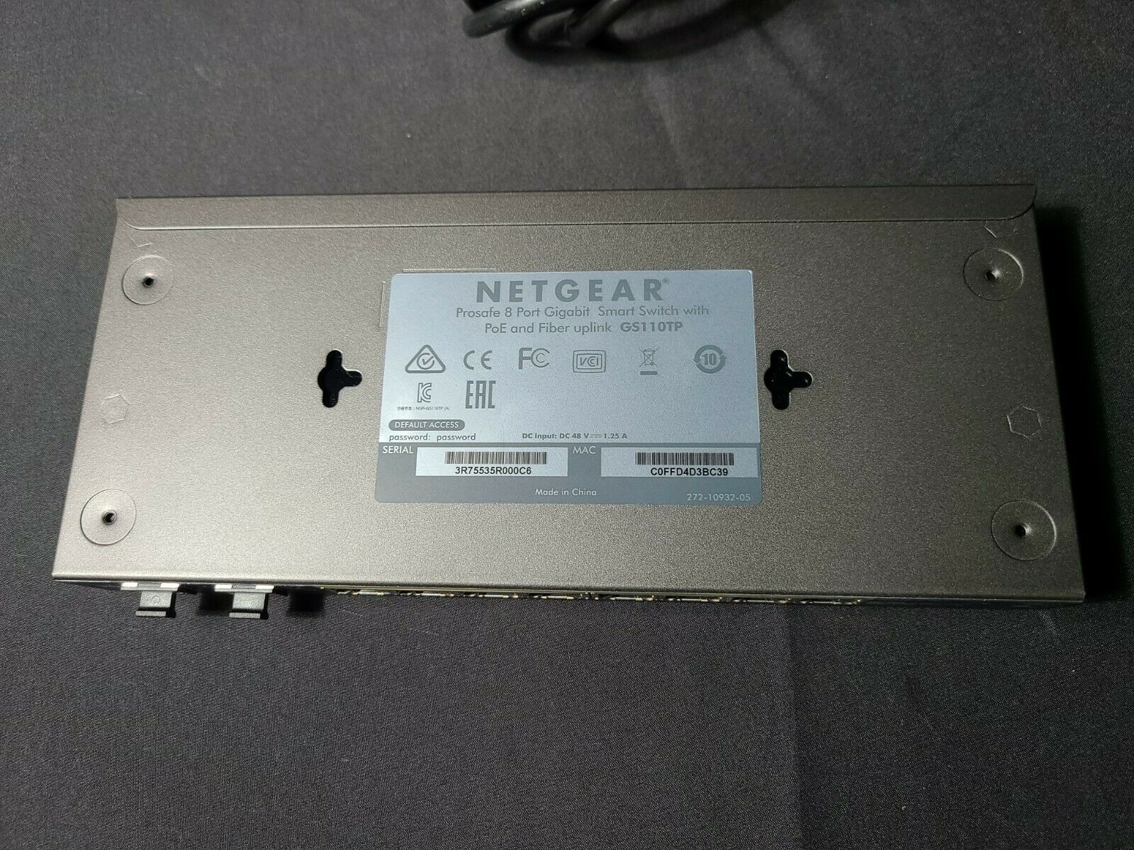 Netgear ProSafe GS110TP-200NAS 8-Port(PoE+) & 2-Port SFP Gigabit 