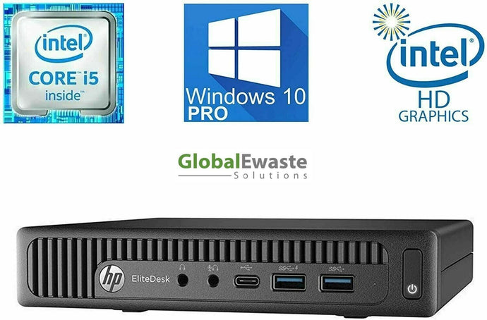 HP EliteDesk 800 G2 Mini i5-6500T @ 2.50GHz 8GB RAM 256GB SSD Win 10 Pro w/ AC